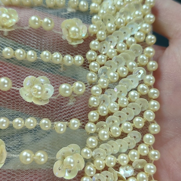 Vintage 1960s Sheer Beaded Dress, Amazing! OOAK! - Picture 6 of 13